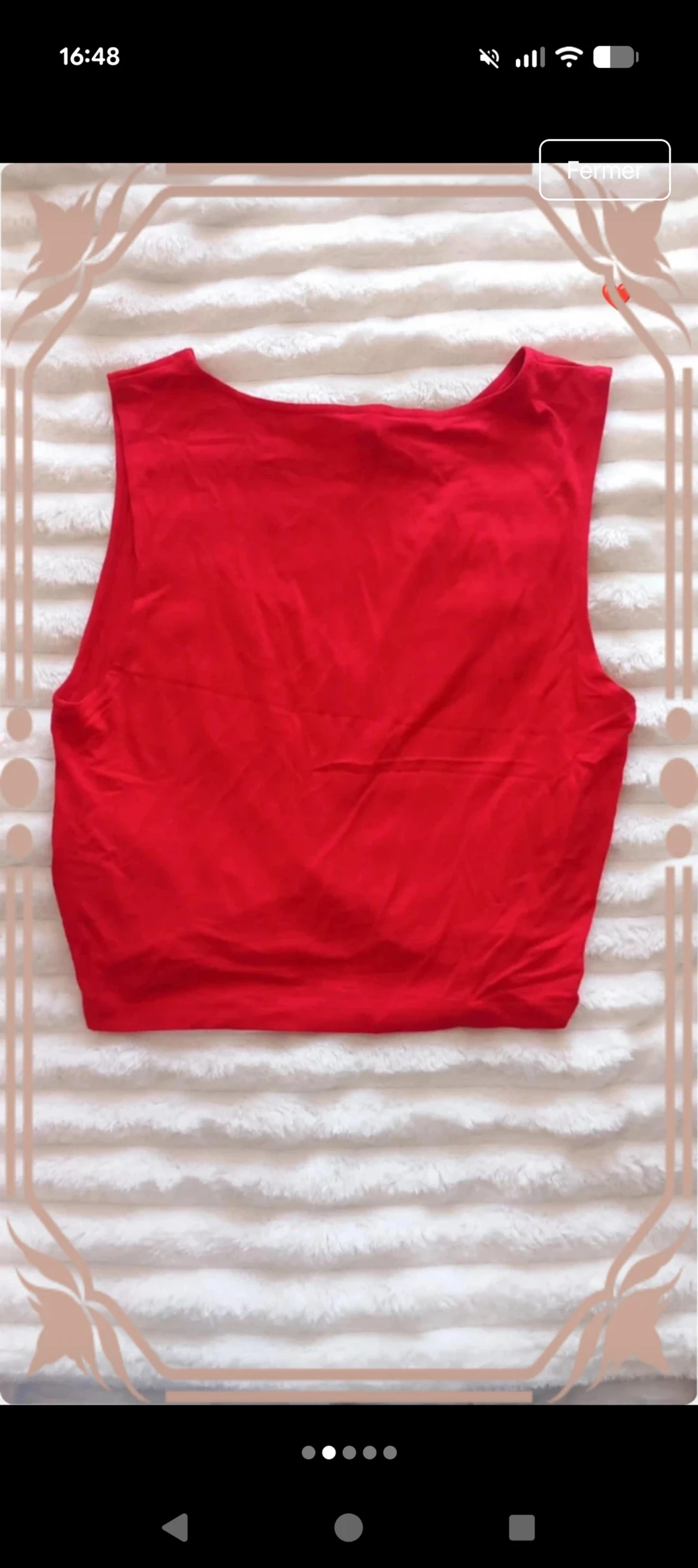 : Top cropped vermelho cruzado H&M Divided - Tamanho P – photo 3